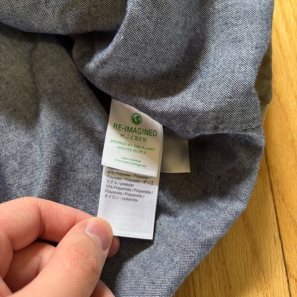 J. Crew Cruiser Harrington Bomber Canvas Jacket Tan Lined Full Zip Medium Mens - Picture 8 of 10